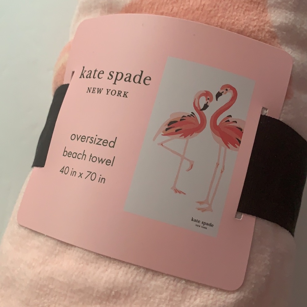 Kate Spade New York Flamingo Oversized Beach Towel - Picture 2 of 7